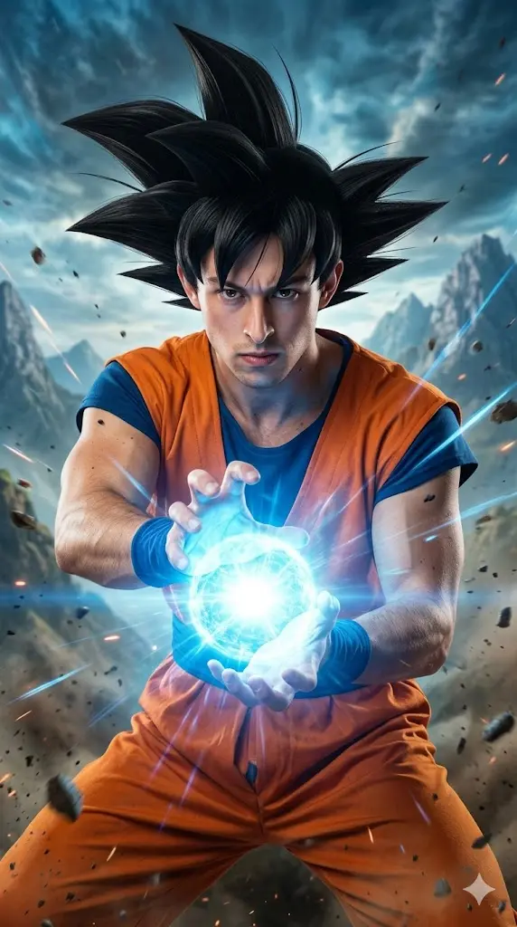 Kamehameha Energy Blast Portrait