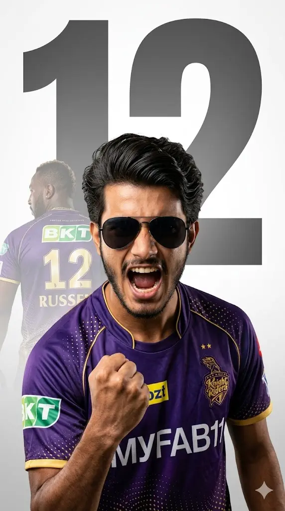 IPL Gemini Prompts: All 10 IPL Teams Jersey Prompt - Edit With Your Name and Number Kolkata Knight Riders Kolkata Knight Riders