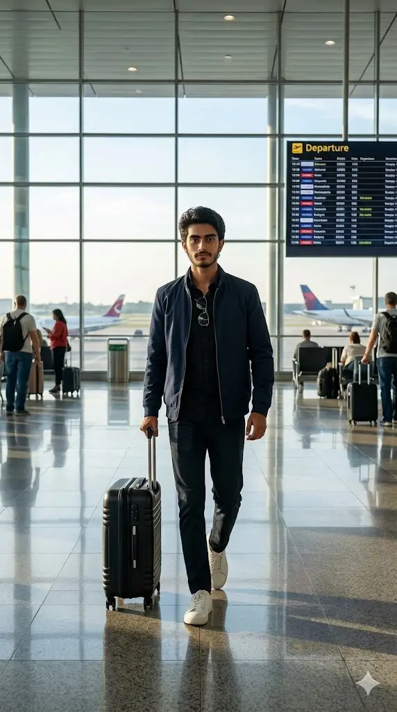 Airport Prompt Gemini: Turn Your Selfie Into a VIP Airport Look Without Leaving Home Luxury Airport Departure Portrait Luxury Airport Departure Portrait