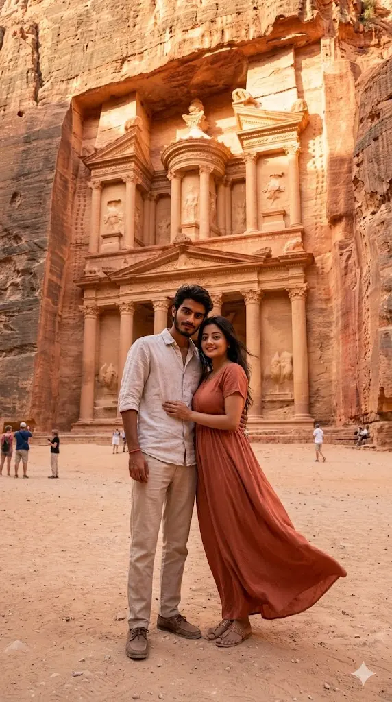 Petra Desert Romance Portrait