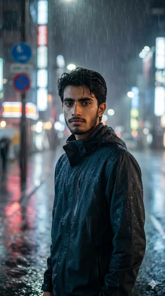 Rainy Night Aura Portrait