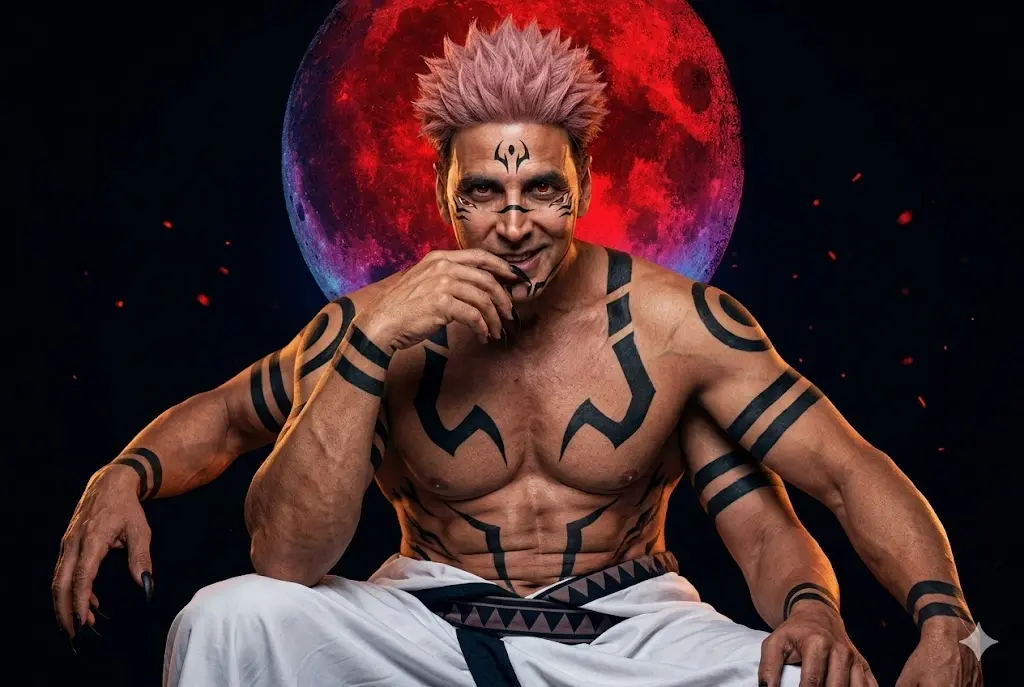 Ryomen Sukuna Gemini AI Portrait