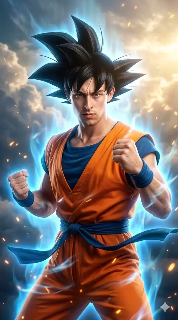Saiyan Warrior Ready for Battle