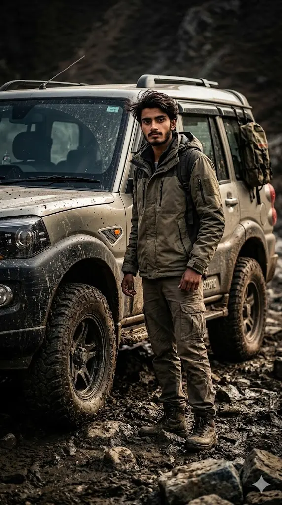 Scorpio Off Road Warrior Portrait