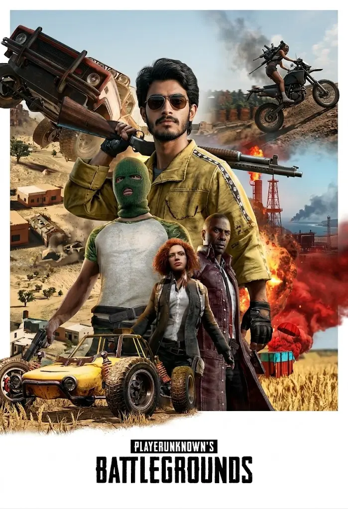 7 PUBG Gemini Prompt Copy Paste: Create Ultra Realistic 4K Profile Pics Including Your Lobby Stylized PUBG Poster – Multi Character Scene Stylized PUBG Poster – Multi Character Scene