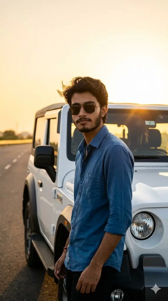 Sunset Highway Thar Cinematic Shot