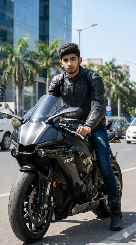 11 Instagram Trending AI Image Prompt For Boy: Upload Your Photo & Look Like an Instagram Model Instantly Bike Rider Attitude Bike Rider Attitude