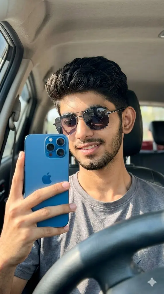 iPhone Gemini Prompt Copy Paste: Show Your Swag With Any iPhone Model Car Interior Selfie with iPhone Car Interior Selfie with iPhone