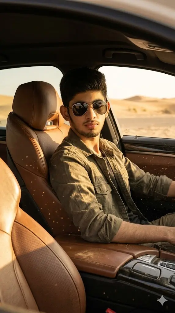 11 Gemini Car Pose Prompt BMW For Boys Copy Paste Desert Speed BMW M5 Portrait Desert Speed BMW M5 Portrait