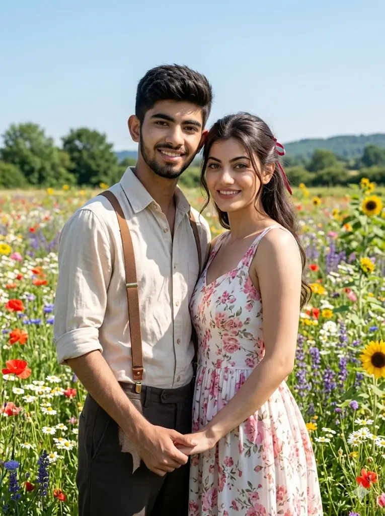 Flower Field Retro