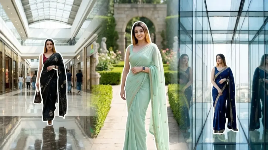 Gemini Al Prompts for Luxury Cinematic Saree Designs