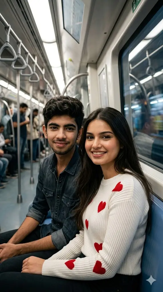 Inside Metro Couple Portrait