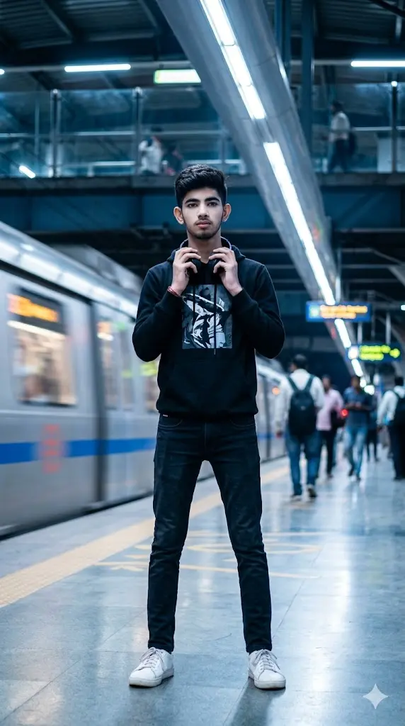 Metro Platform Urban Portrait
