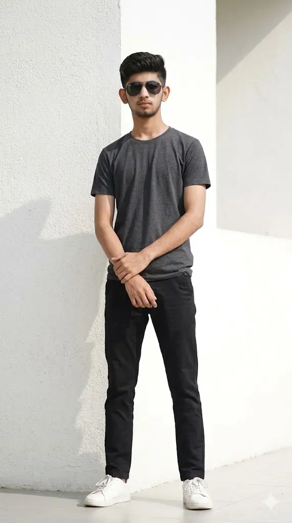 11 Instagram Trending AI Image Prompt For Boy: Upload Your Photo & Look Like an Instagram Model Instantly Minimal White Wall Fashion Portrait Minimal White Wall Fashion Portrait