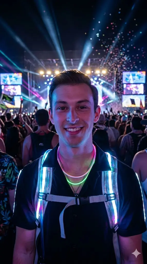 11 Coachella Festival Gemini Prompt Copy Paste Night Crowd Festival Night Crowd Festival