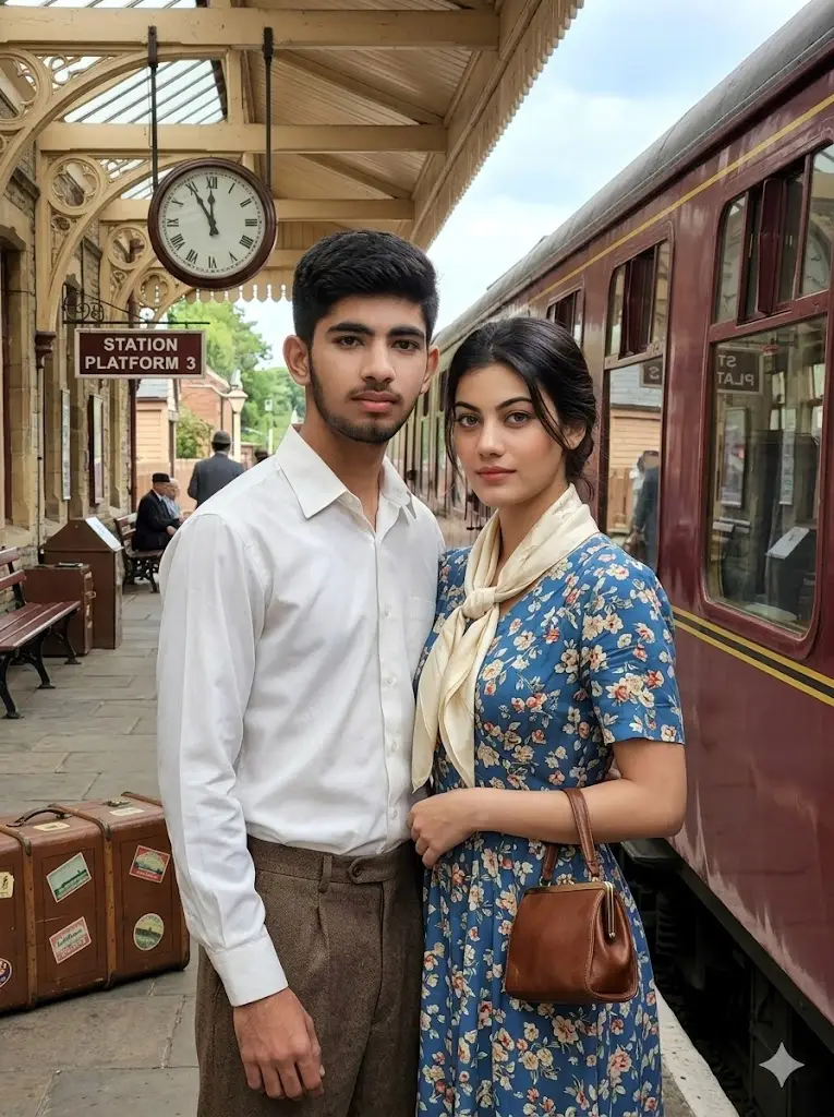Railway Station Goodbye Scene