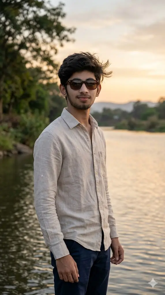 Riverside Evening Portrait