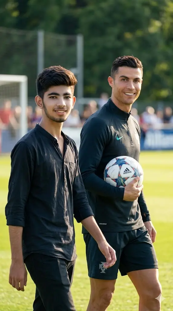 Ronaldo Casual Walk With Ball