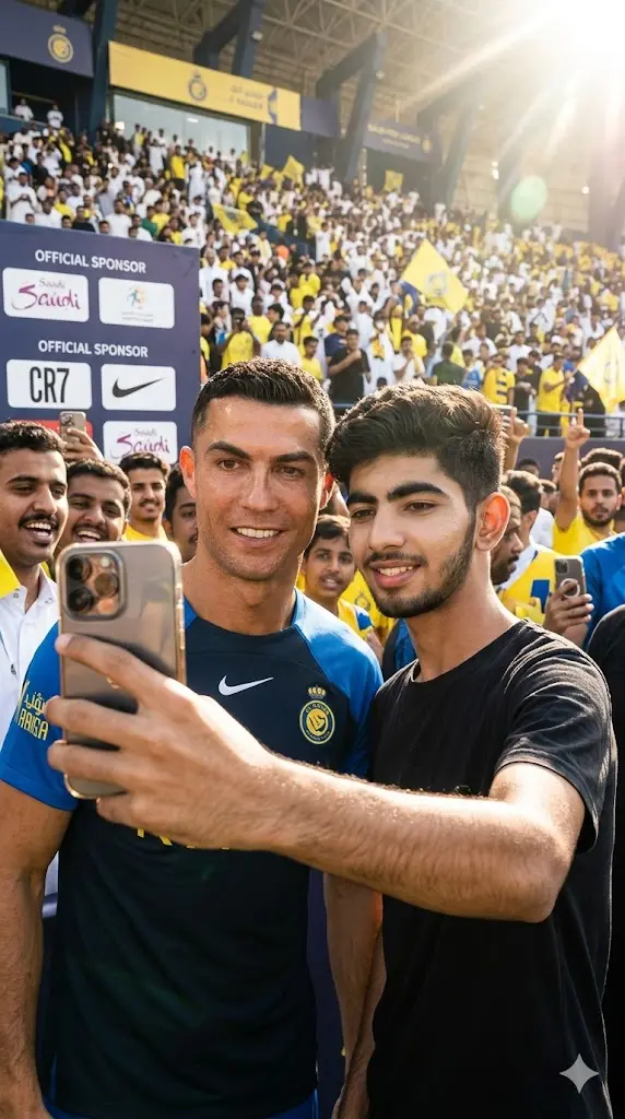 Ronaldo Selfie With Football Fans