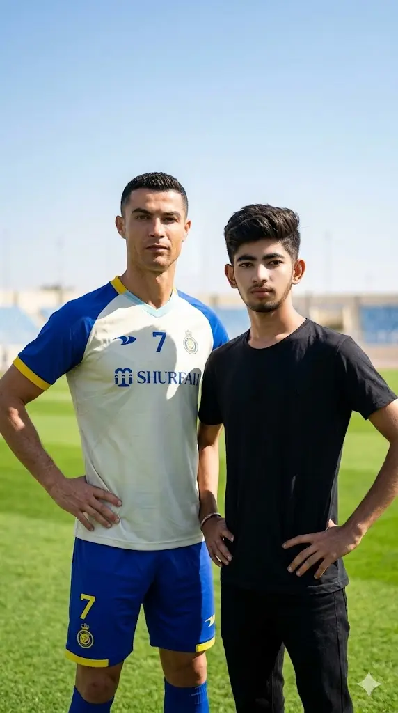 Ronaldo Signature Pose Side Portrait