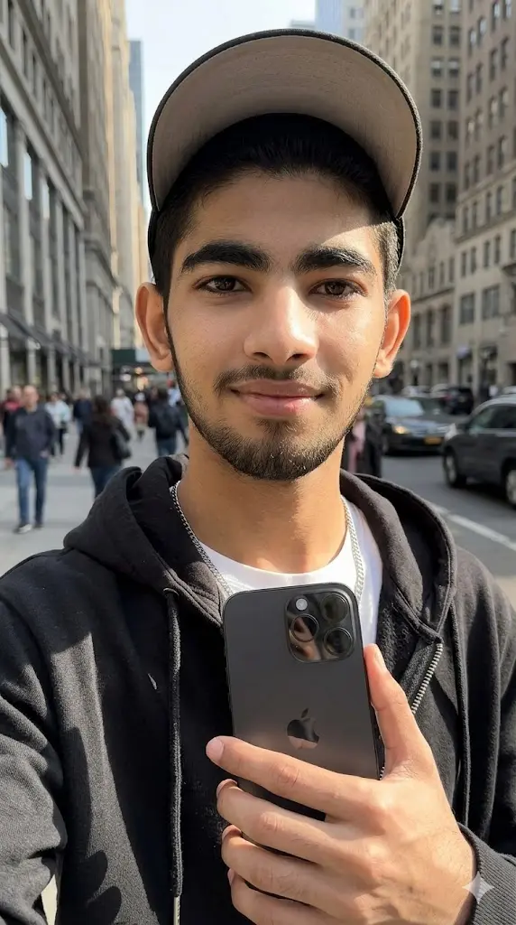 iPhone Gemini Prompt Copy Paste: Show Your Swag With Any iPhone Model Street Style Walking Selfie Street Style Walking Selfie