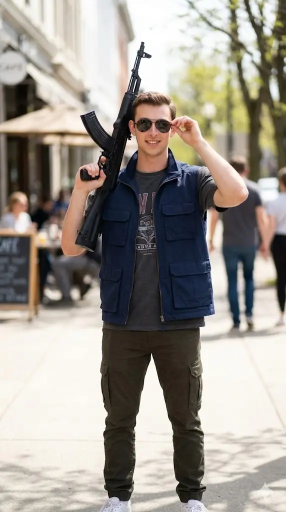 Sunglasses Style Front Pose AK Portrait