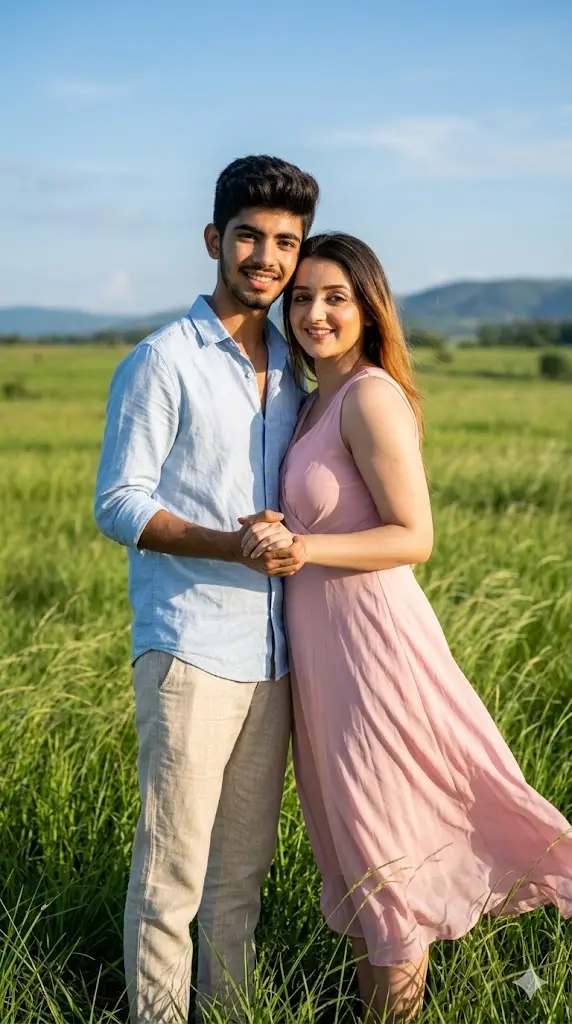 12 Gemini Prompts for Lovers Copy Paste Sunlit Meadow Lovers Portrait Sunlit Meadow Lovers Portrait