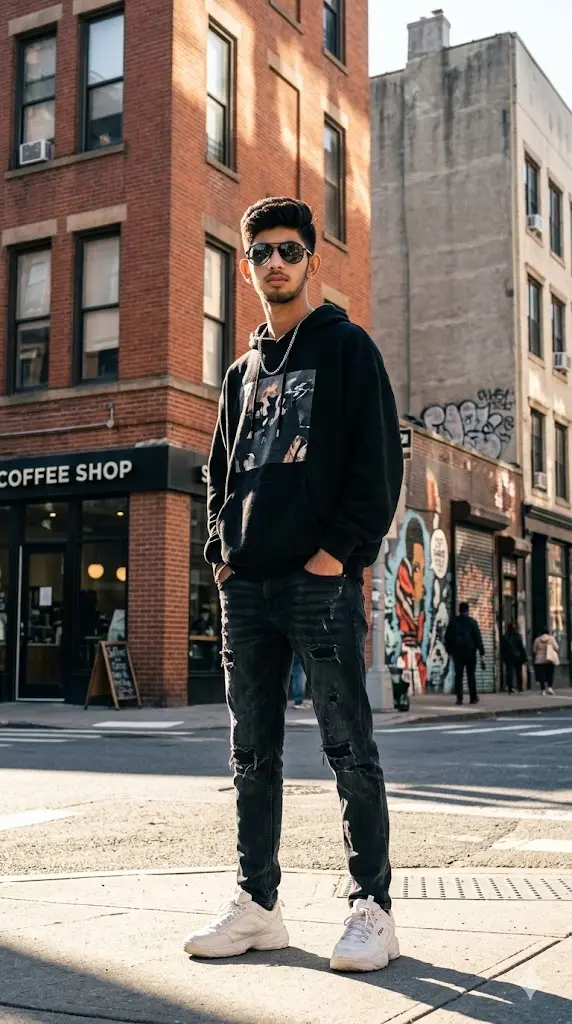 11 Instagram Trending AI Image Prompt For Boy: Upload Your Photo & Look Like an Instagram Model Instantly Sunlit Urban Corner Sunlit Urban Corner