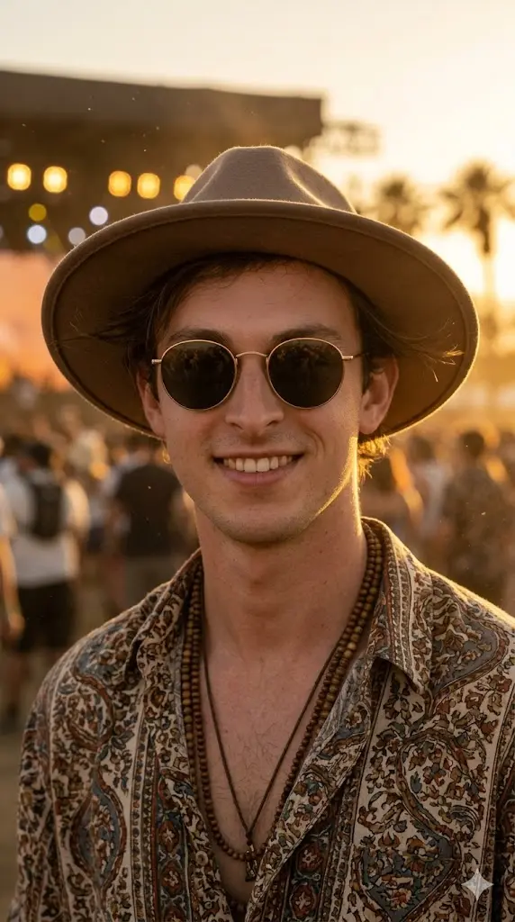 11 Coachella Festival Gemini Prompt Copy Paste Sunset Coachella Vibes Portrait Sunset Coachella Vibes Portrait