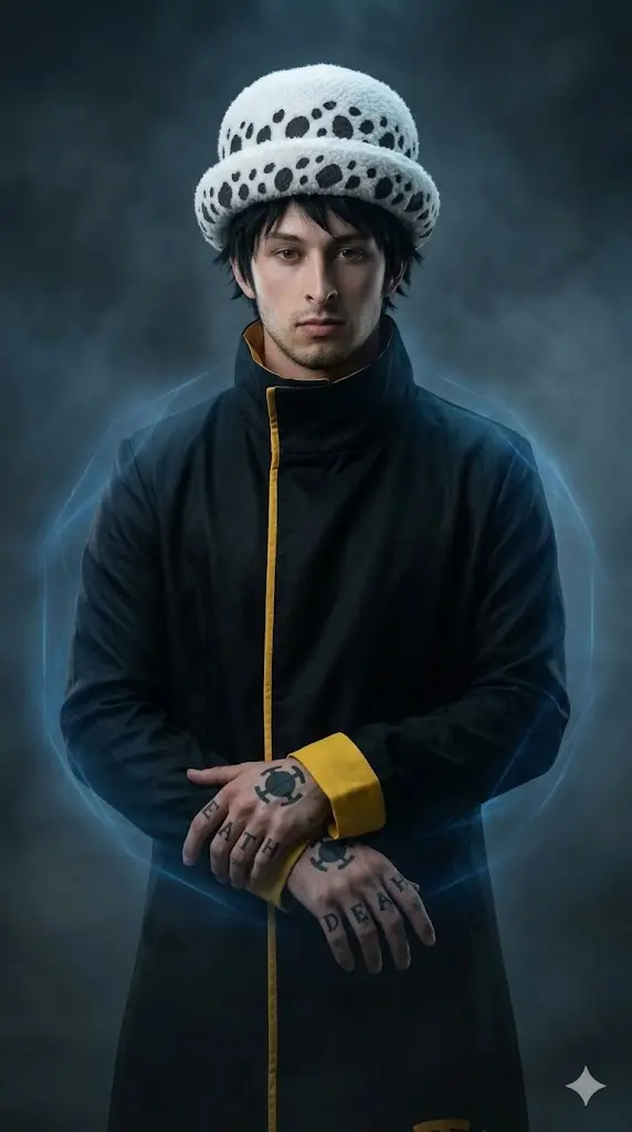 One Piece Most Popular Characters Gemini Prompts Copy Paste Trafalgar Law Dark Aura Trafalgar Law Dark Aura