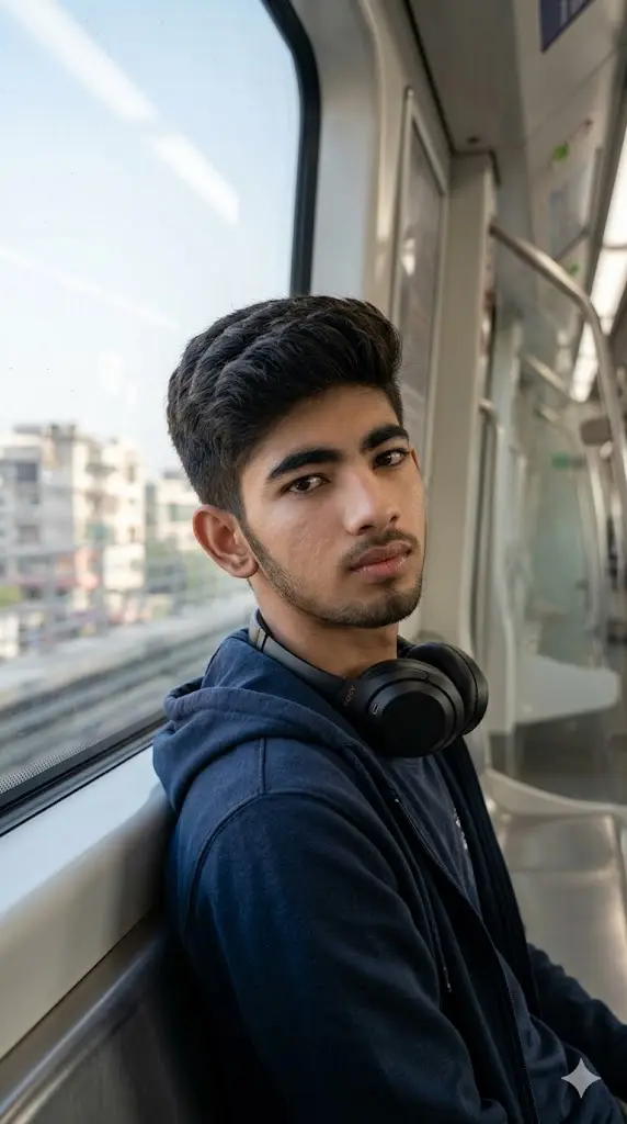 Urban Metro Window Portrait