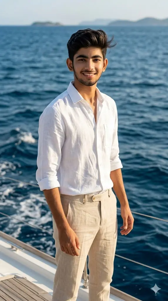 Yacht Luxury Boy Portrait