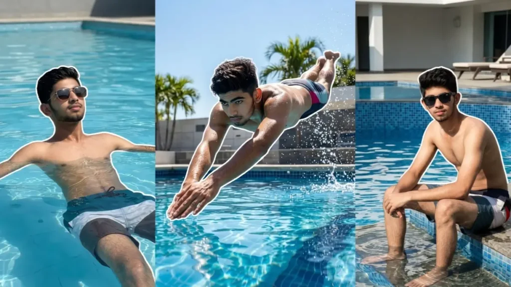 Best Swimming Pool Photoshoot Prompts for Men