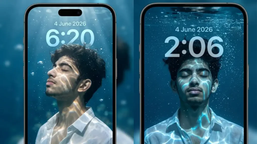 Viral Underwater Lock Screen Wallpaper Gemini Prompts